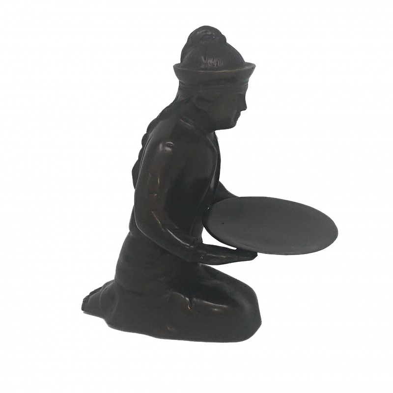 BRONZE MEN ON KNEE - DECOR OBJECTS